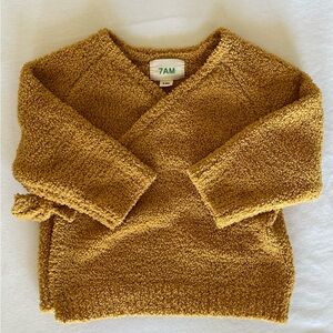 7AM Enfant Fuzzy Wrap Sweater - Amber
